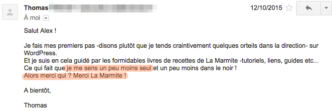 Témoignage de Thomas