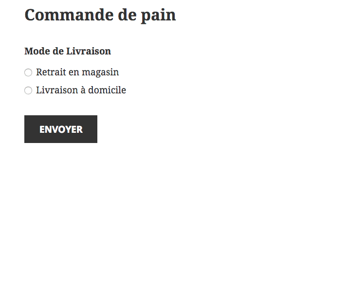 Exemple de condition logique avec Gravity Forms