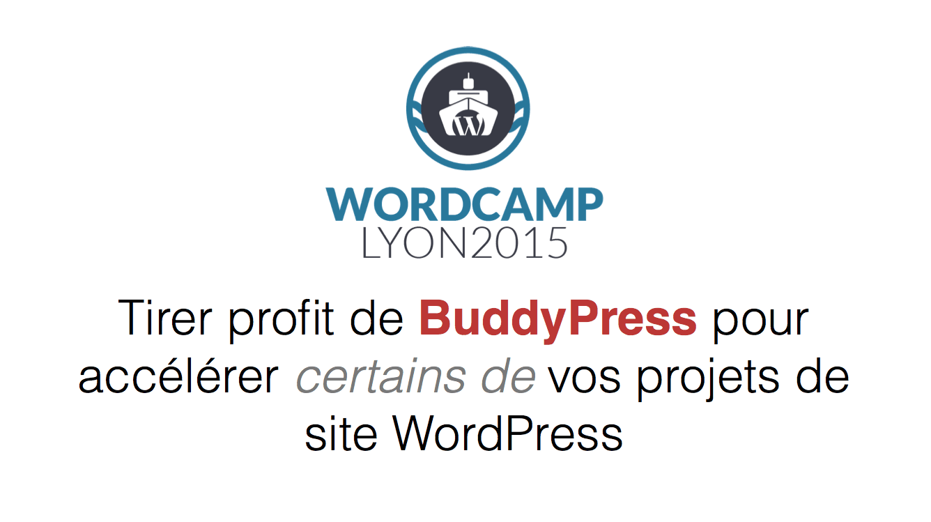 Wordcamp Lyon Mathieu Viet