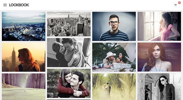 Lookbook, un template WordPress portfolio