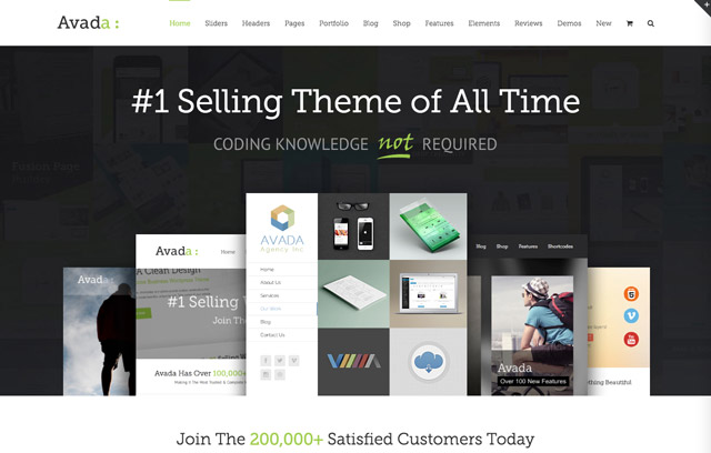 Avada, le thème premium le plus téléchargé de Themeforest