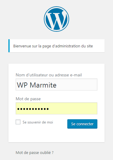message admin snippet wpmarmite