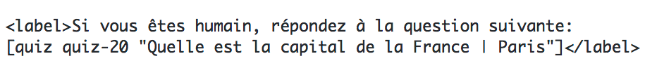quizz inséré