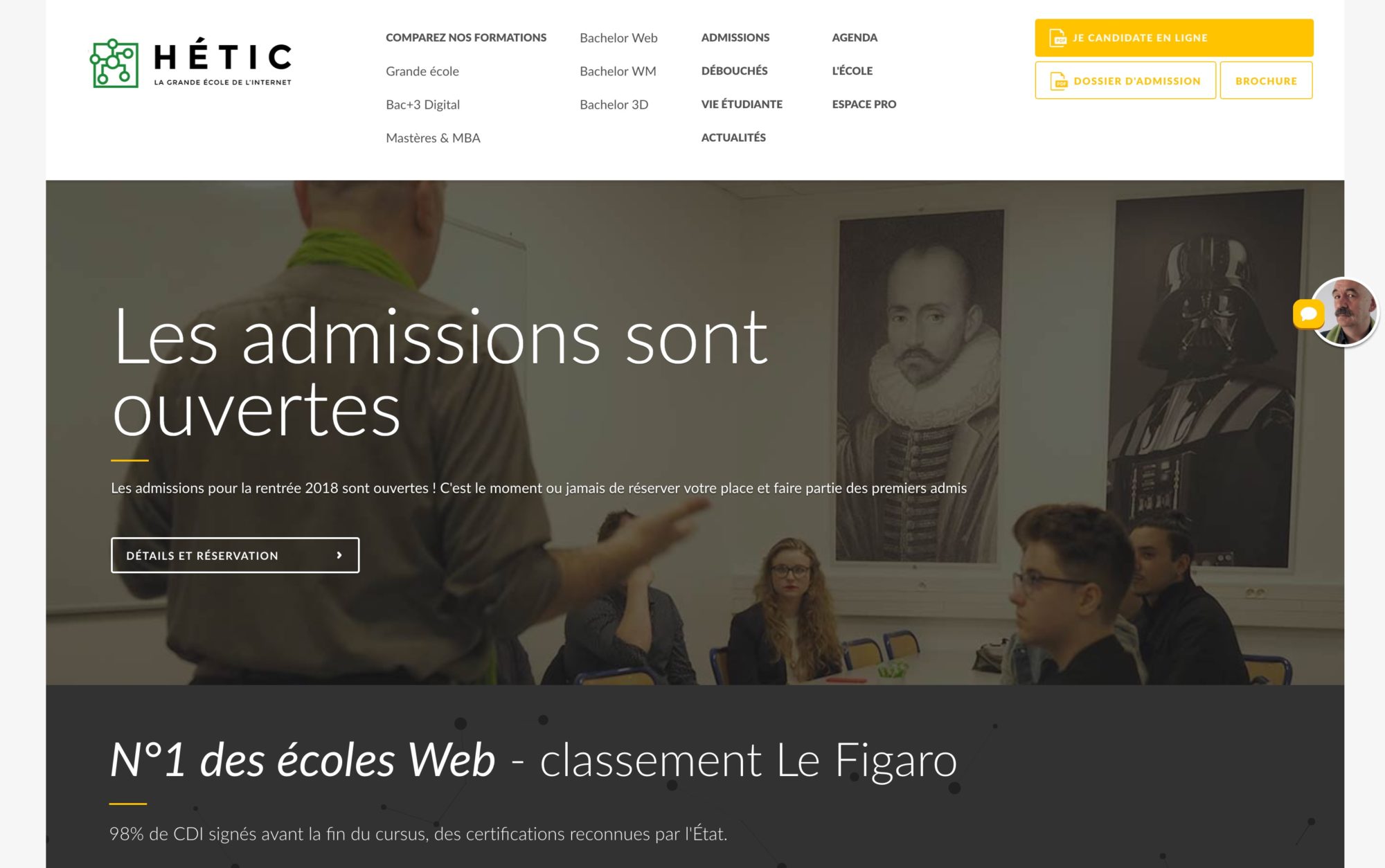 HETIC, la grande école de l'Internet
