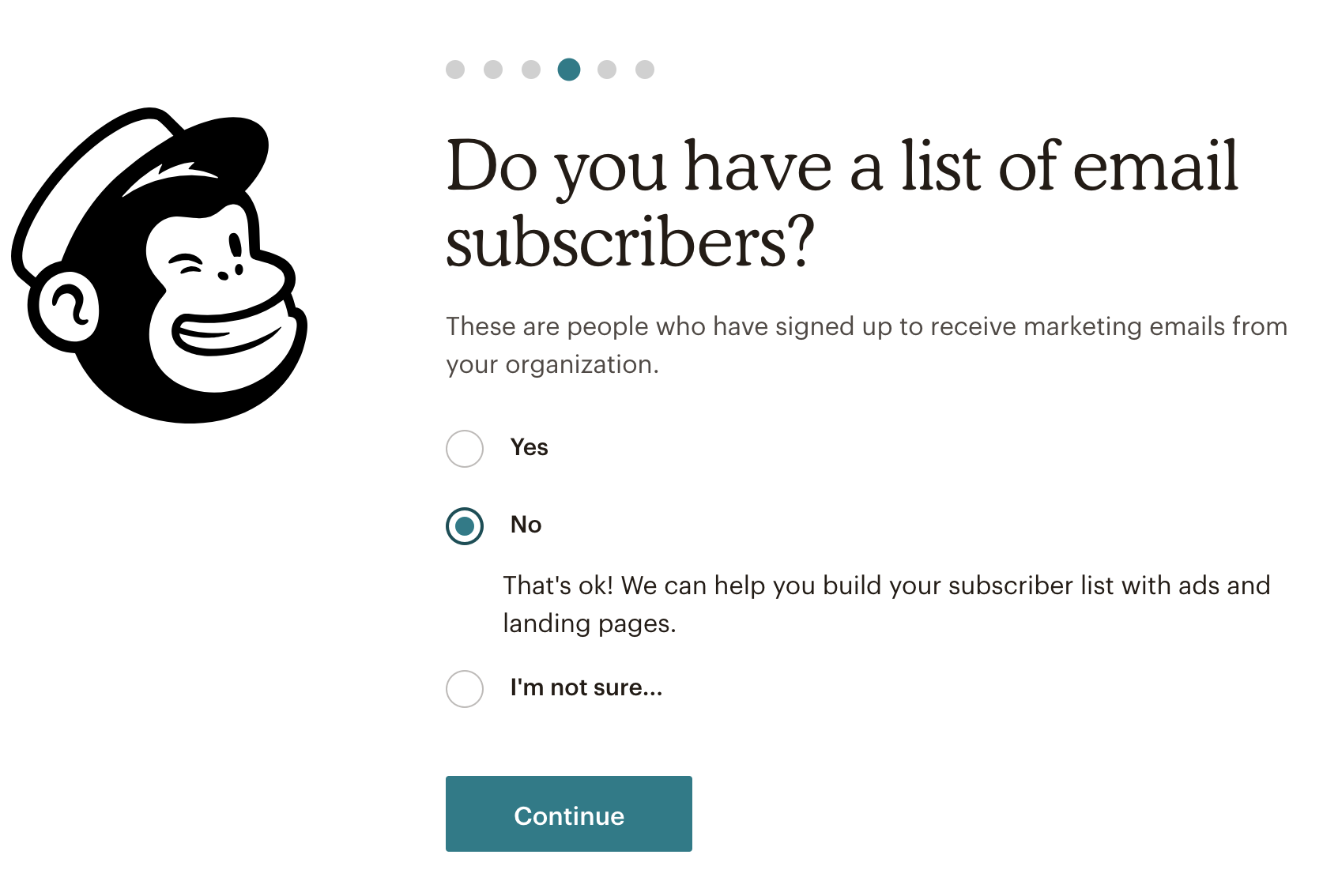 Création d'une liste e-mail sur Mailchimp pour WordPress.