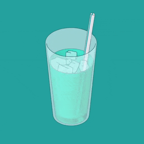 Un verre de sirop.