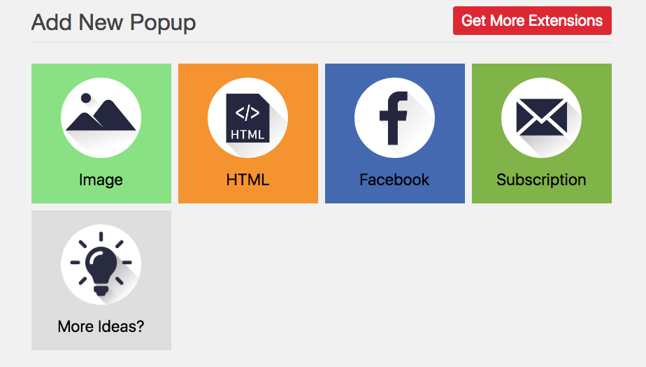 Les extensions gratuites de Popup Builder