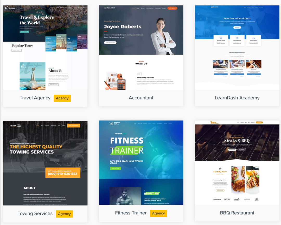 Les templates d'Astra