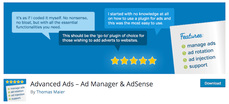 Mettre de la pub sur son site WordPress avec le plugin Advanced Ads