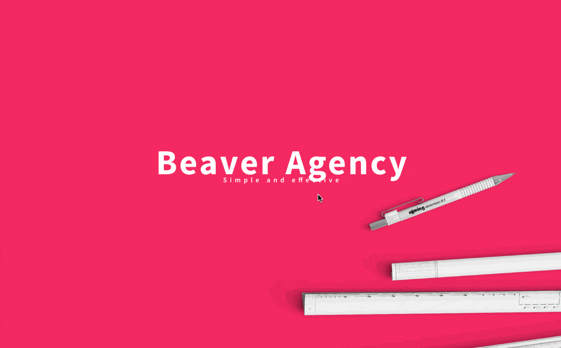 Appearance of a page in front-end, after activation of a template