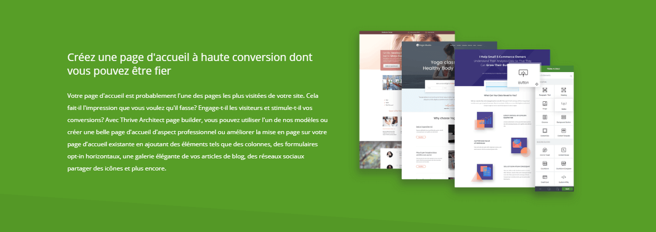 la conversion est l'objectif numero 1 de thrive architect