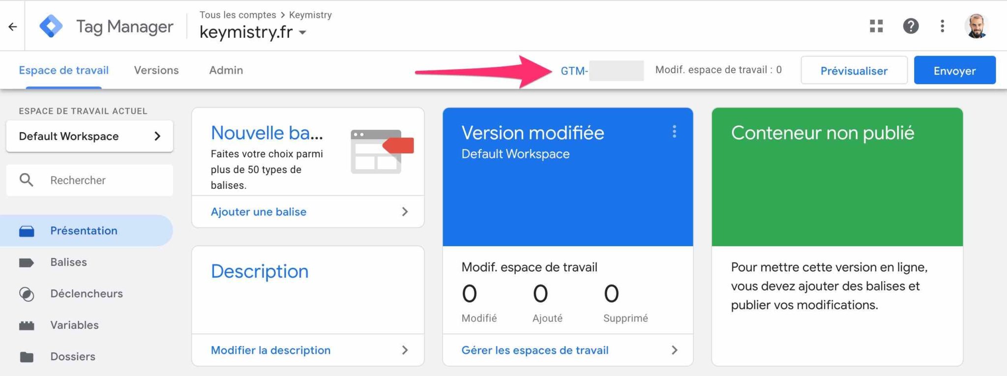Identifiant Google Tag Manager