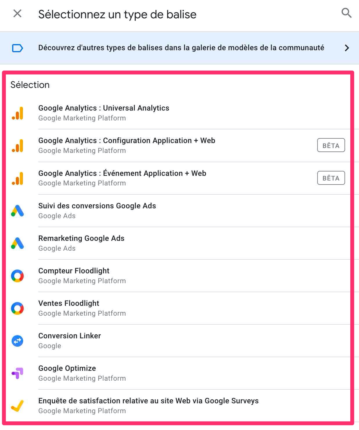 Exemples de balises Google Tag Manager