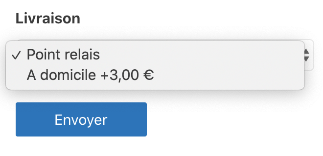 Le champ Livraison