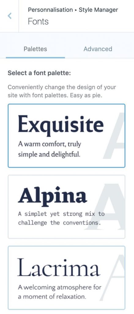 Les fonts sur Rosa 2
