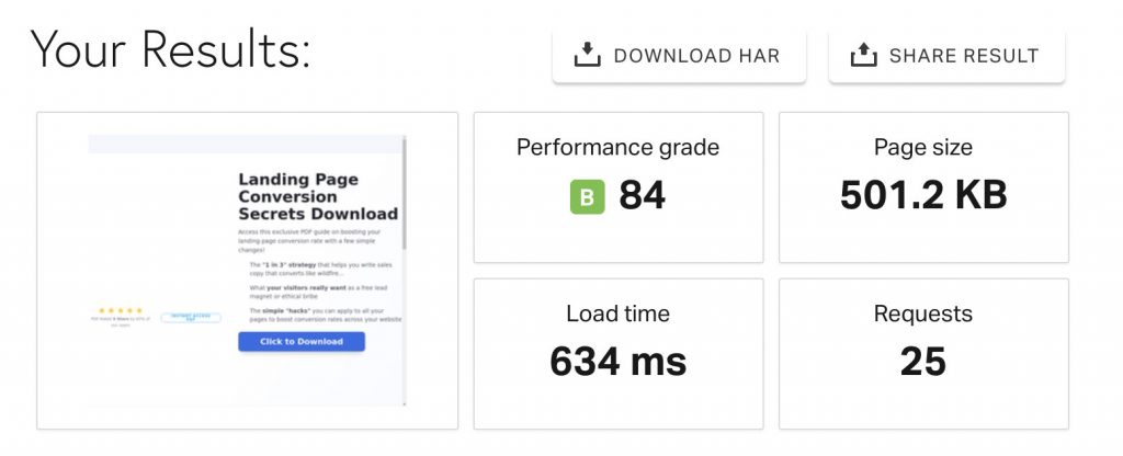 performance results optimizepress