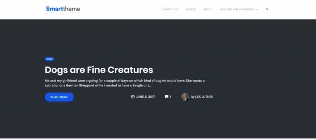 Screenshot from the Smart Theme v3 Homepage Standard Layout video