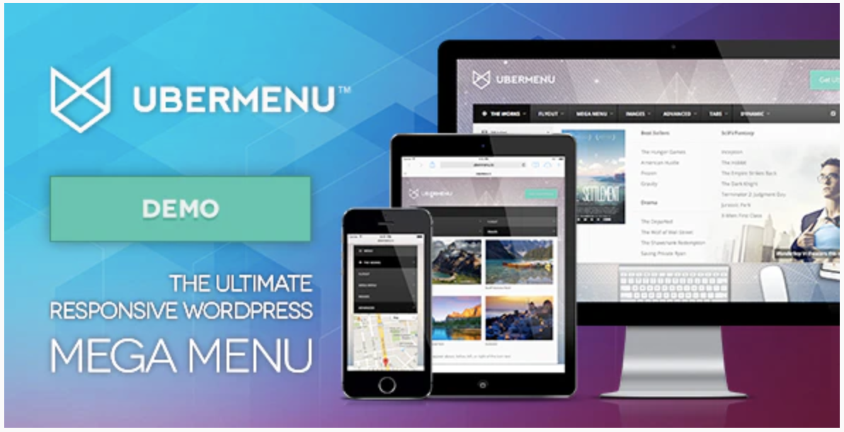 ubermenu plugin on codecanyon website
