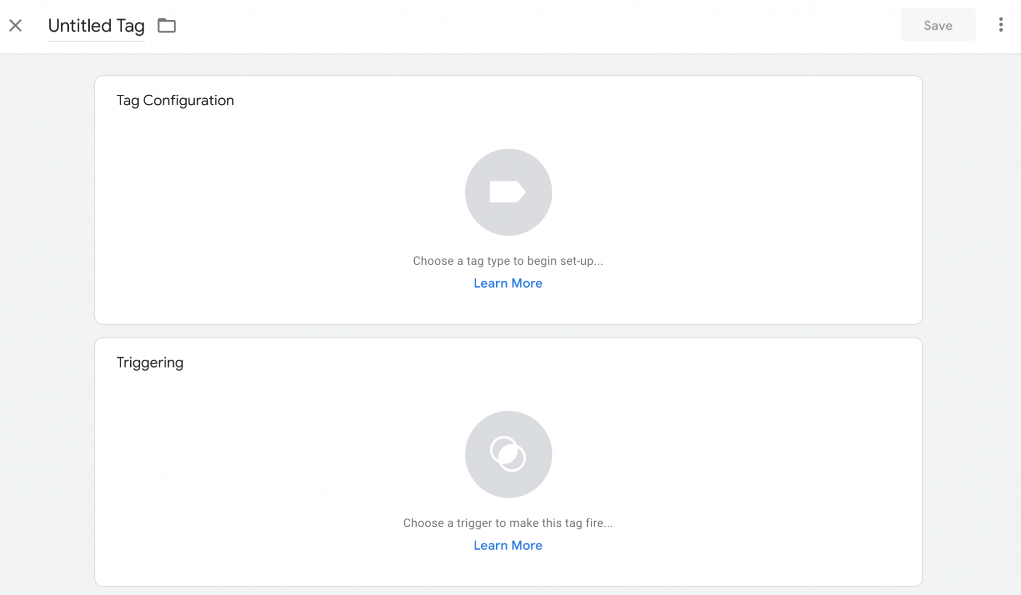 tag configuration on google tag manager