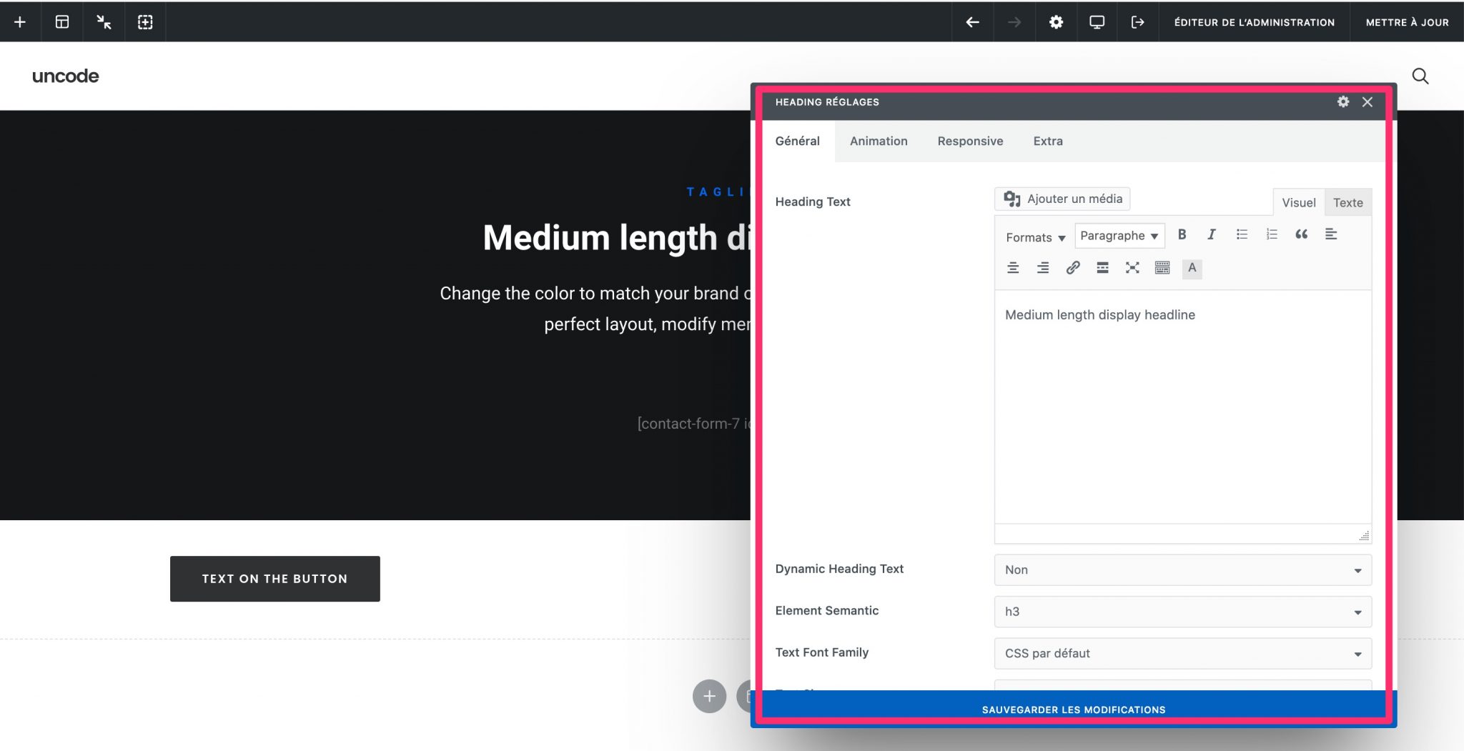 Édition de vos contenus en ligne