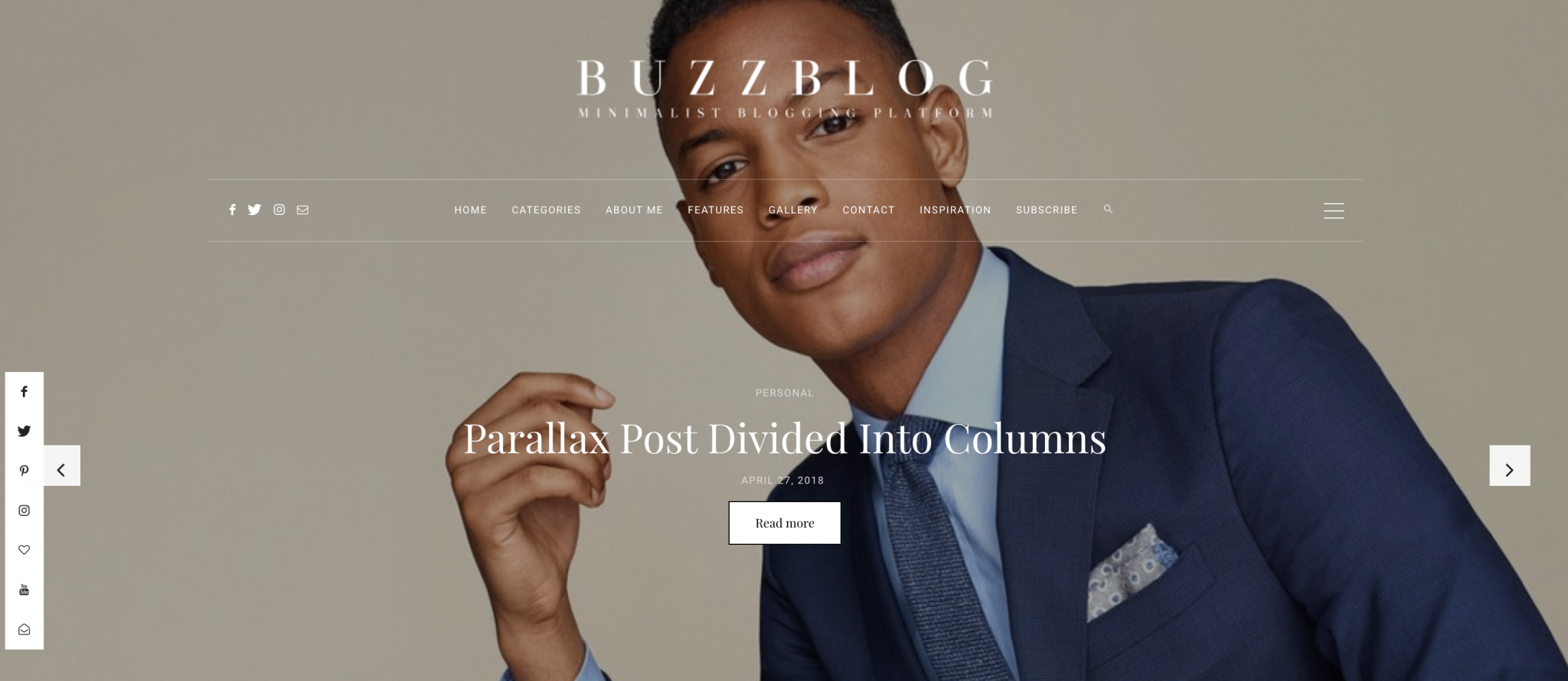 buzzblog innovative wordpress theme preview