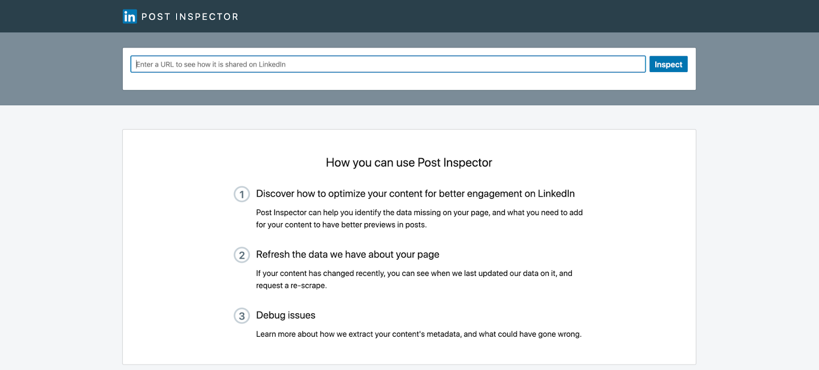 linkedin post inspector outil