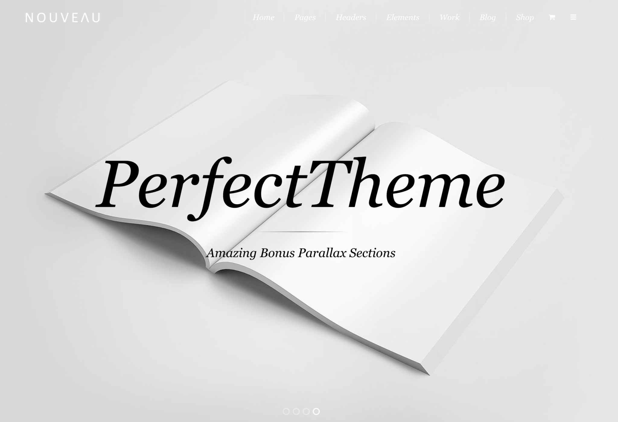 nouveau innovative wordpress theme preview