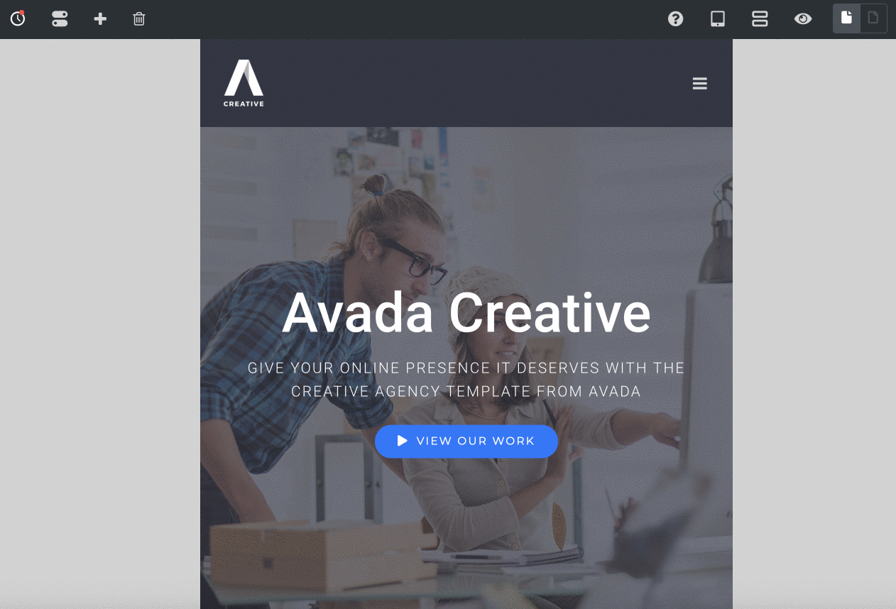 Avada responsive test