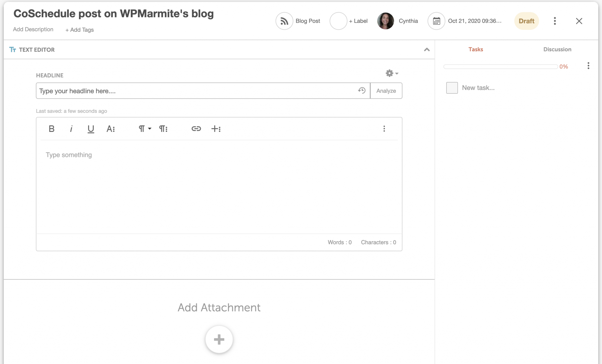 new blog post on CoSchedule plugin