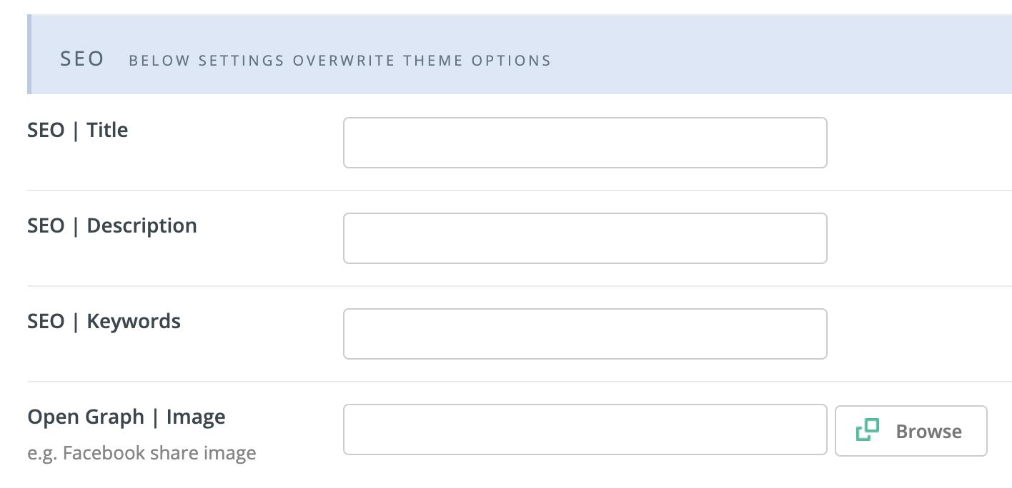 Balises SEO BeTheme