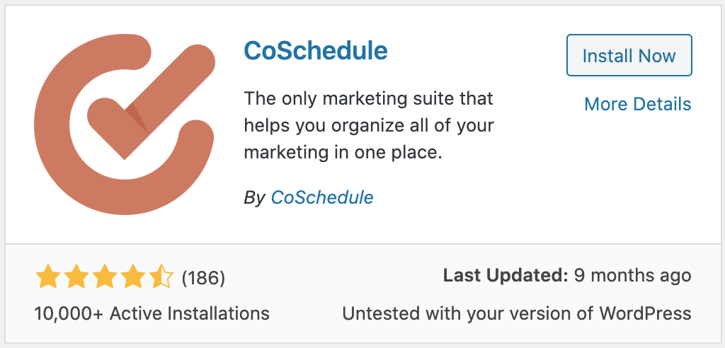install coschedule plugin on wordpress