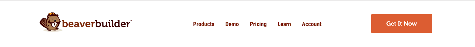 Le header du site Beaver Builder.