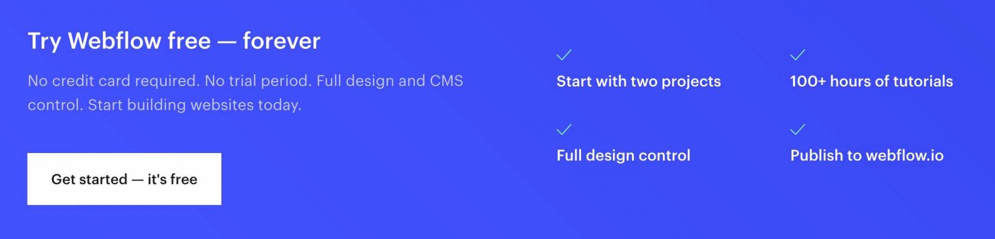 Webflow gratuit