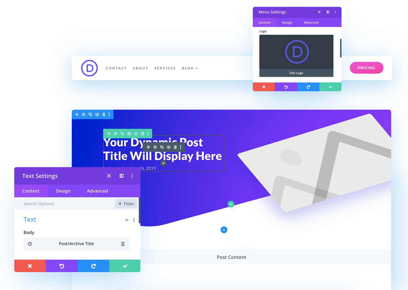 Aperçu du Dynamic Content du Divi Builder