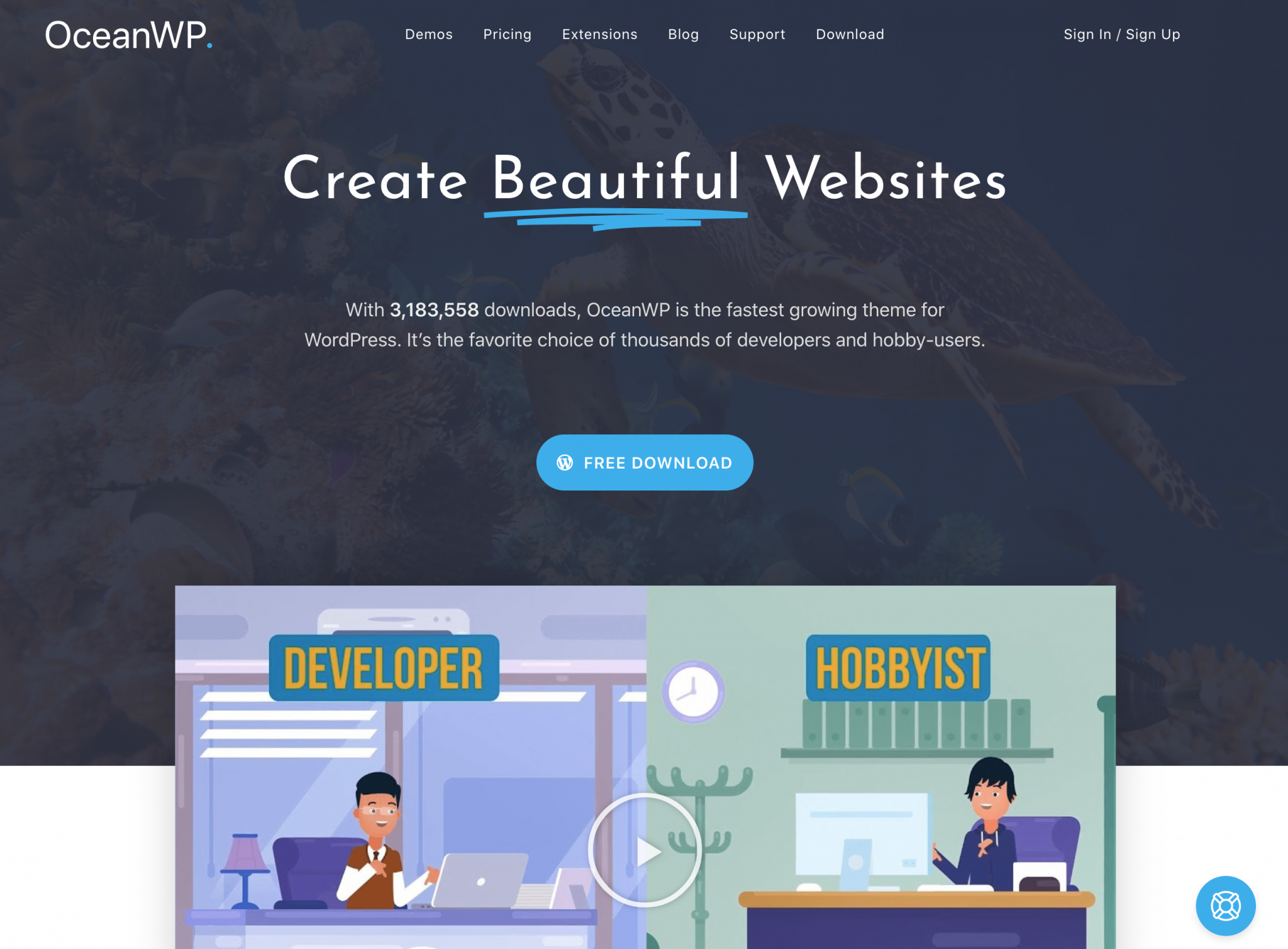 OceanWP theme for Elementor
