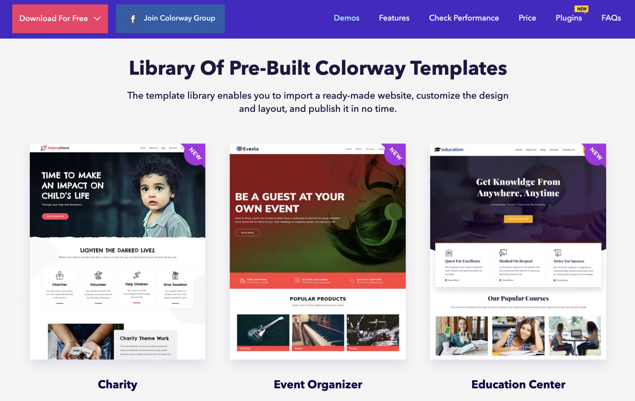 Colorway Pro theme for Elementor