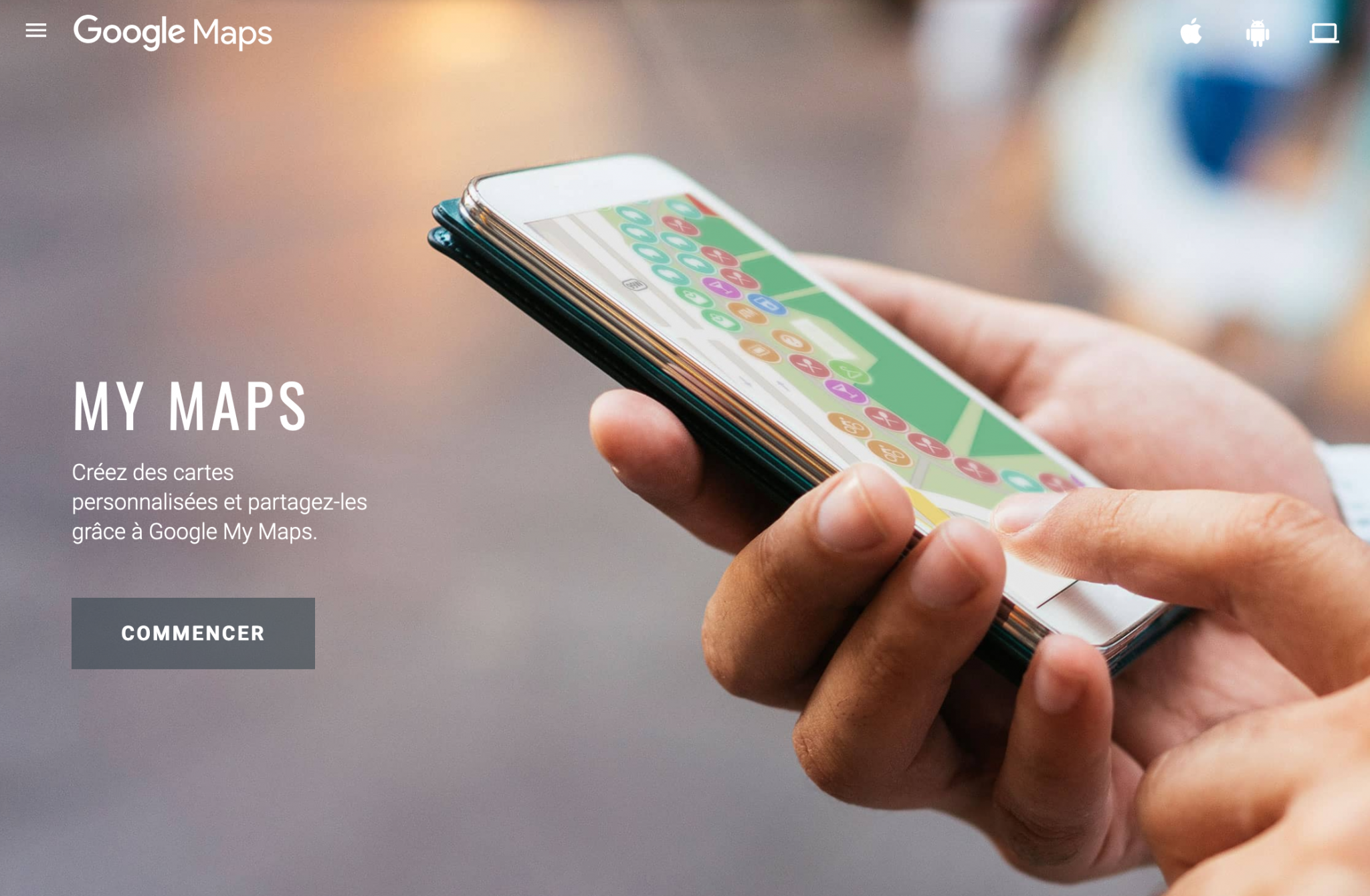 Le service My Maps de Google