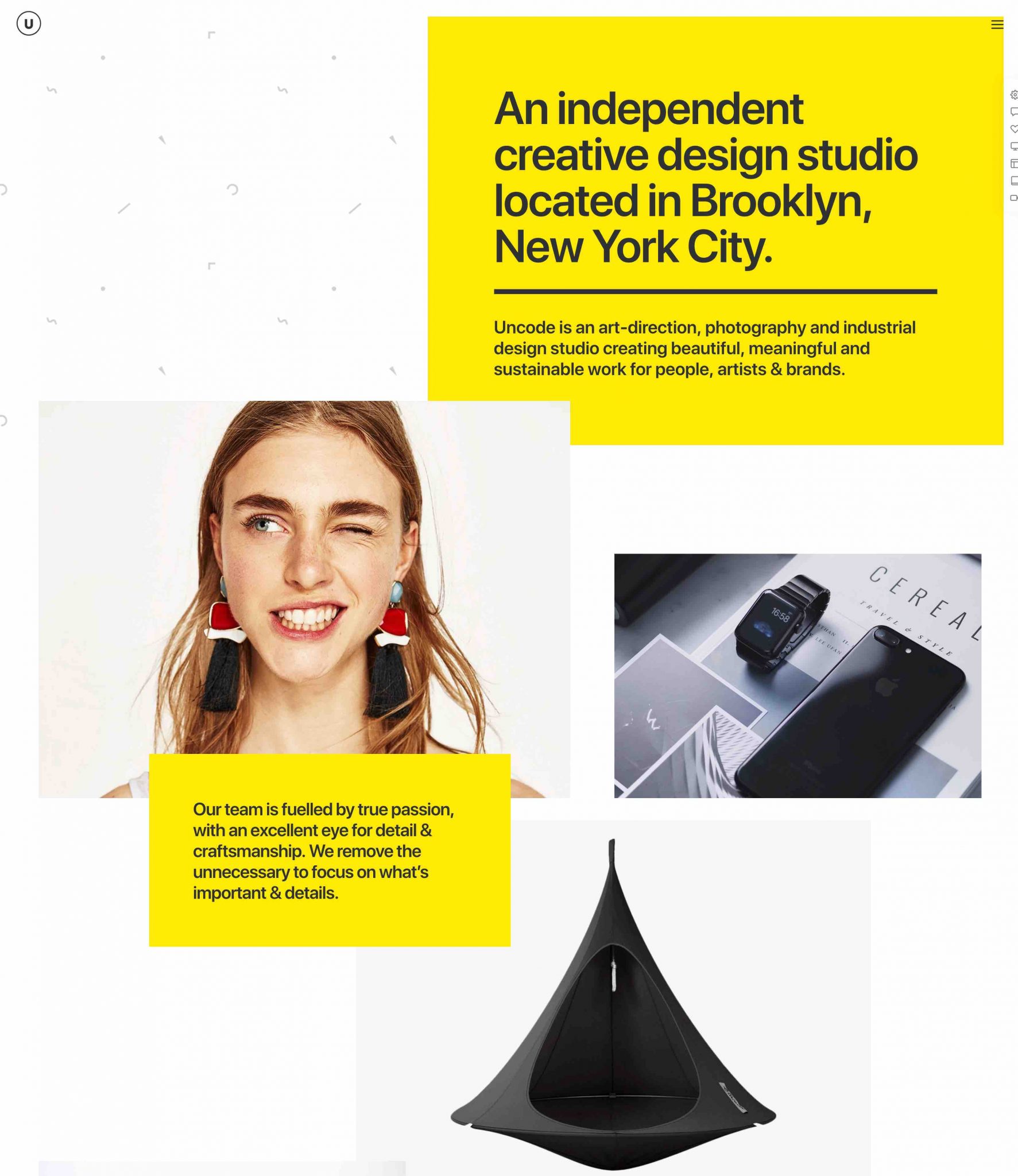 Büreau demo of Uncode theme