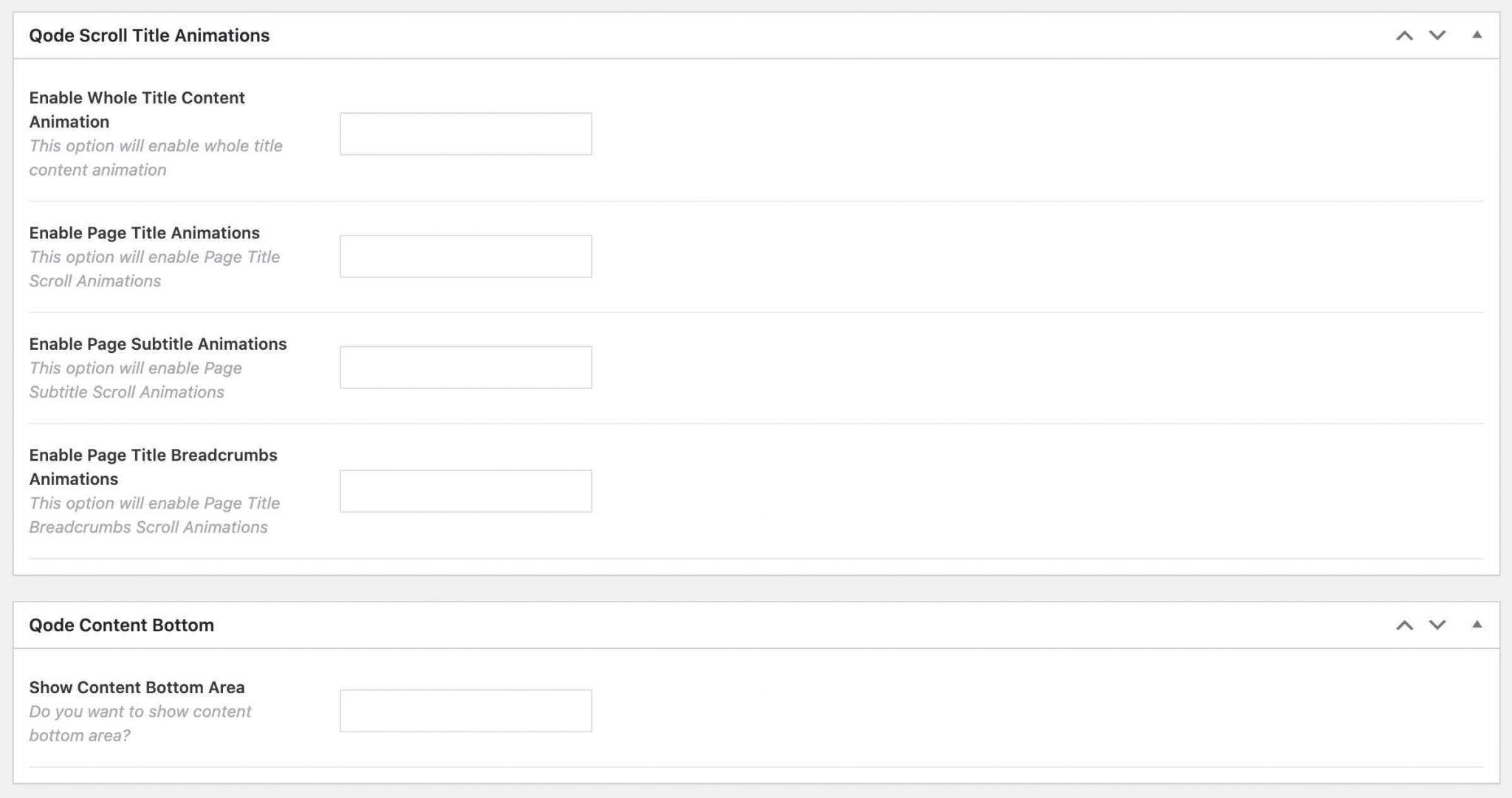 Qode Scroll Title Animations from WPBakery page builder