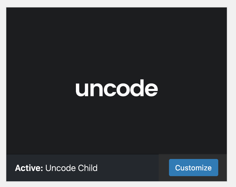 Uncode Child theme