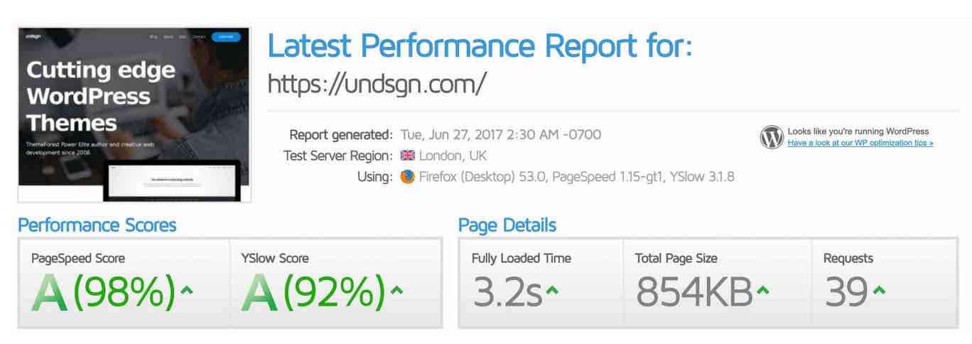 Uncode performance test