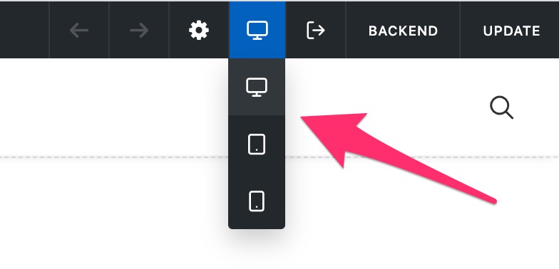 Uncode theme responsive settings