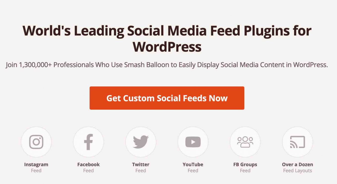 Smash Balloon est une extension pour votre blog WordPress