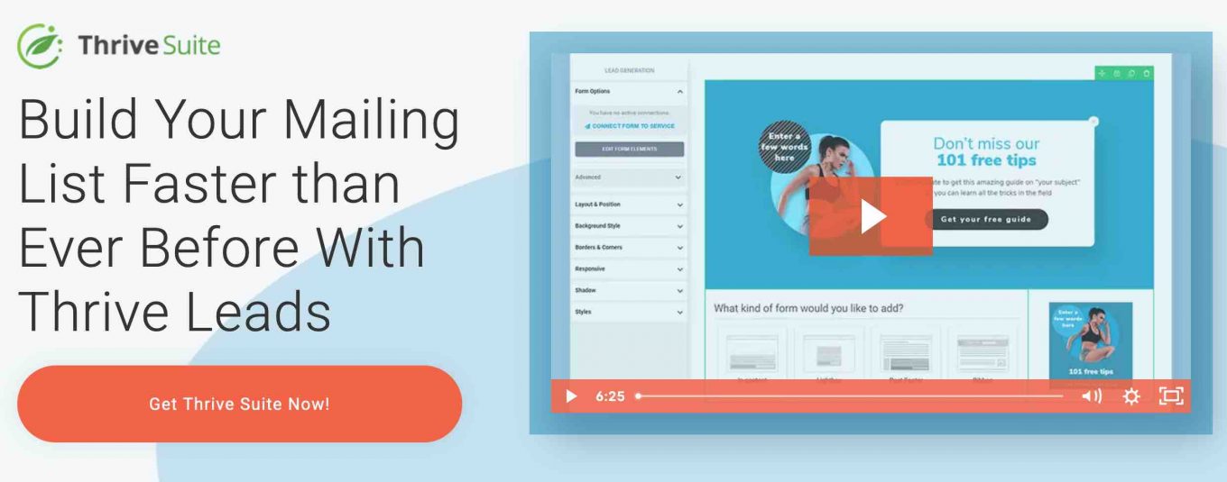 ThriveLeads est un plugin incontournable pour capturer des emails sur votre blog WordPress
