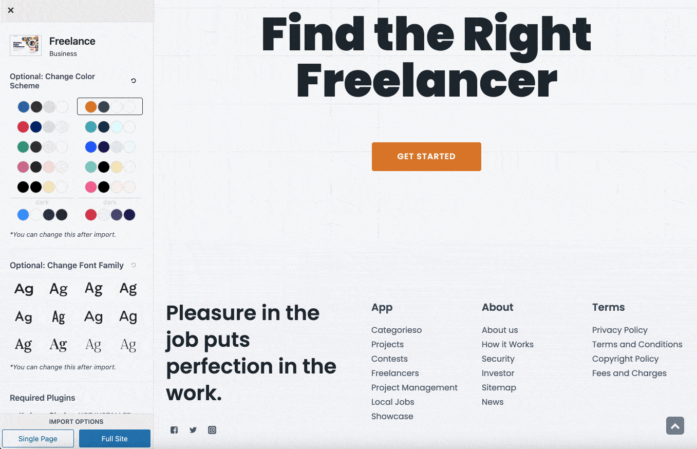 Change the color scheme on Kadence theme