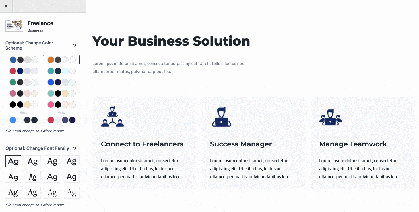 Change the font family on Kadence theme