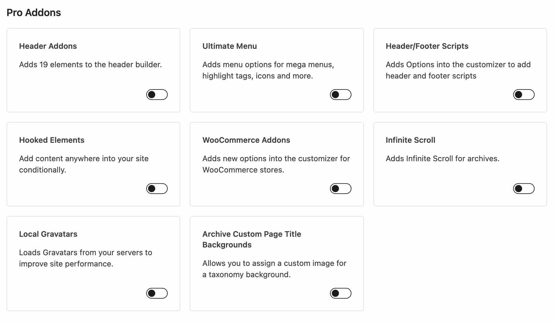 Pro Addons of Kadence theme