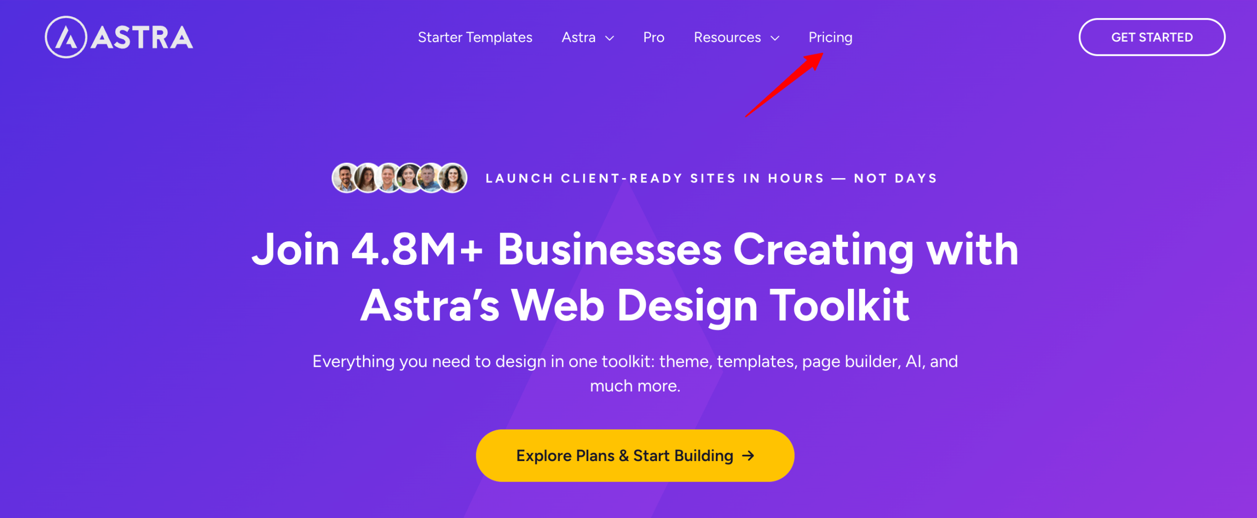 Astra Pro website.