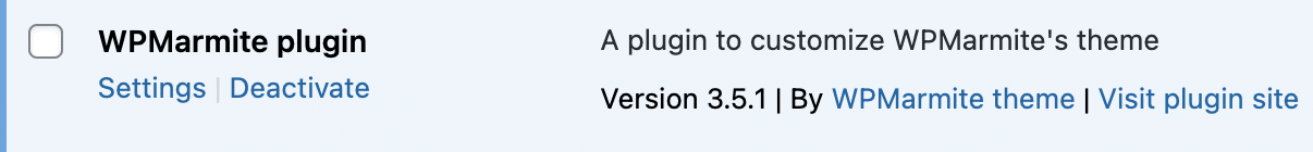Example of white label on Astra Pro plugin.