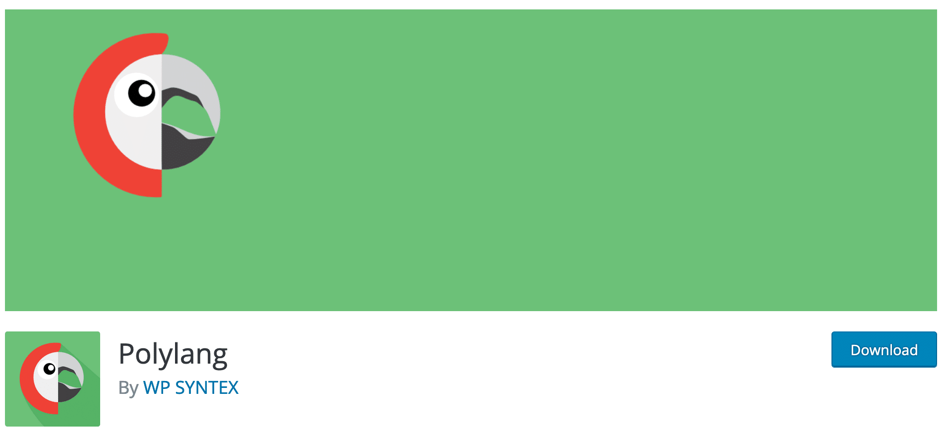 Polylang plugin to download on the WordPress official directory.